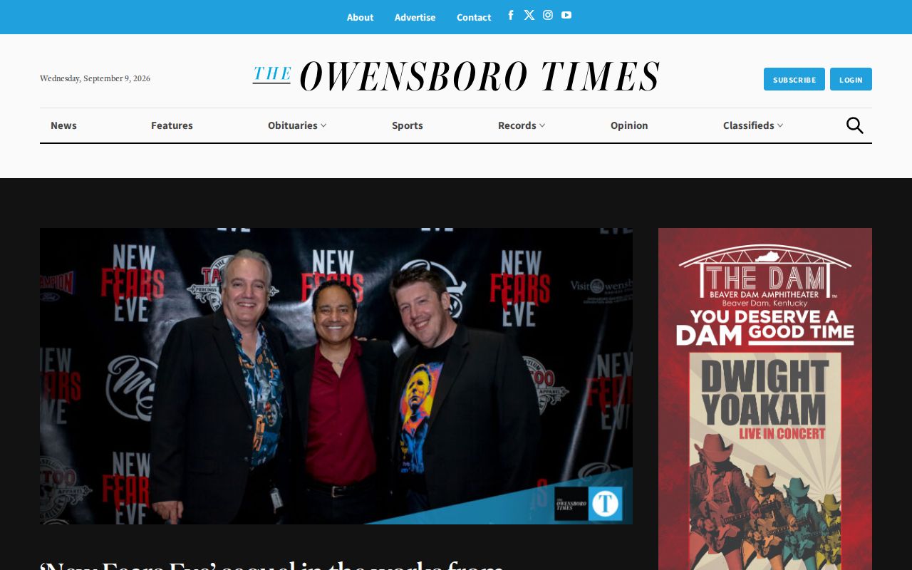 Owensboro Times page used for selected police release and arrest coverage